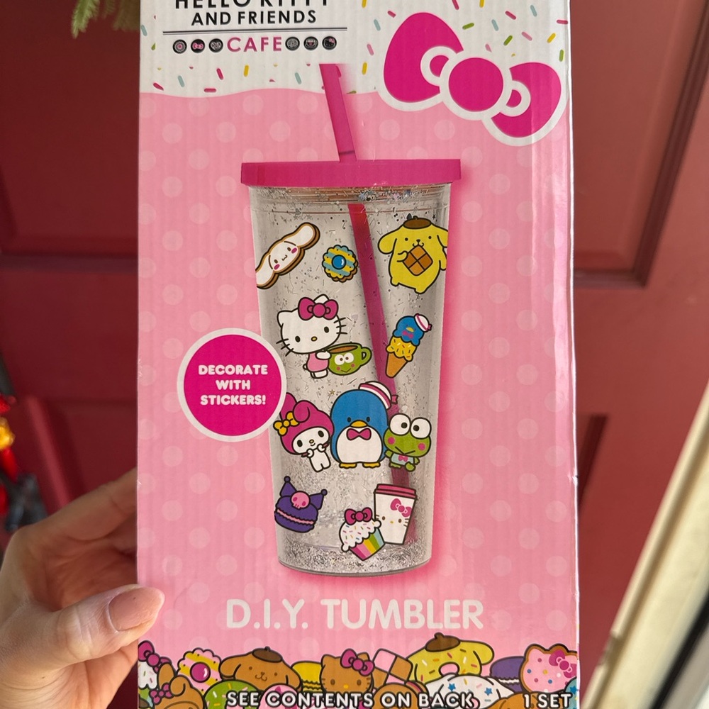 Hello Kitty and Friends Café DIY Tumbler – NEW- 2 available !